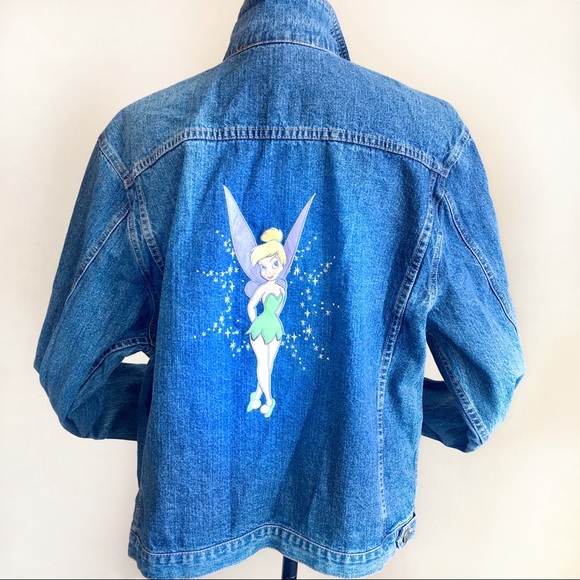 Disney Jackets & Coats Disney Tinkerbell Denim Jacket 2xl Plus Size Xxl Poshmark